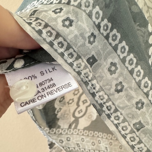 Marc Jacobs 100% Silk Printed Blouse Size 6 - Picture 6 of 6